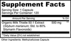 PURELY beneficial Organic Milk Thistle Capsules, 50:1 Milk Thistle Extract, Liver Cleanse & Antioxidant Support, 120 Veg Capsules, Vegan & Non-GMO