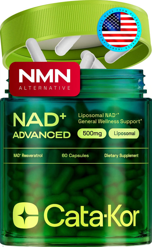 Cata-Kor Liposomal NAD+ Supplement with Resveratrol – NMN Supplement Alternative - Advanced NAD Resveratrol