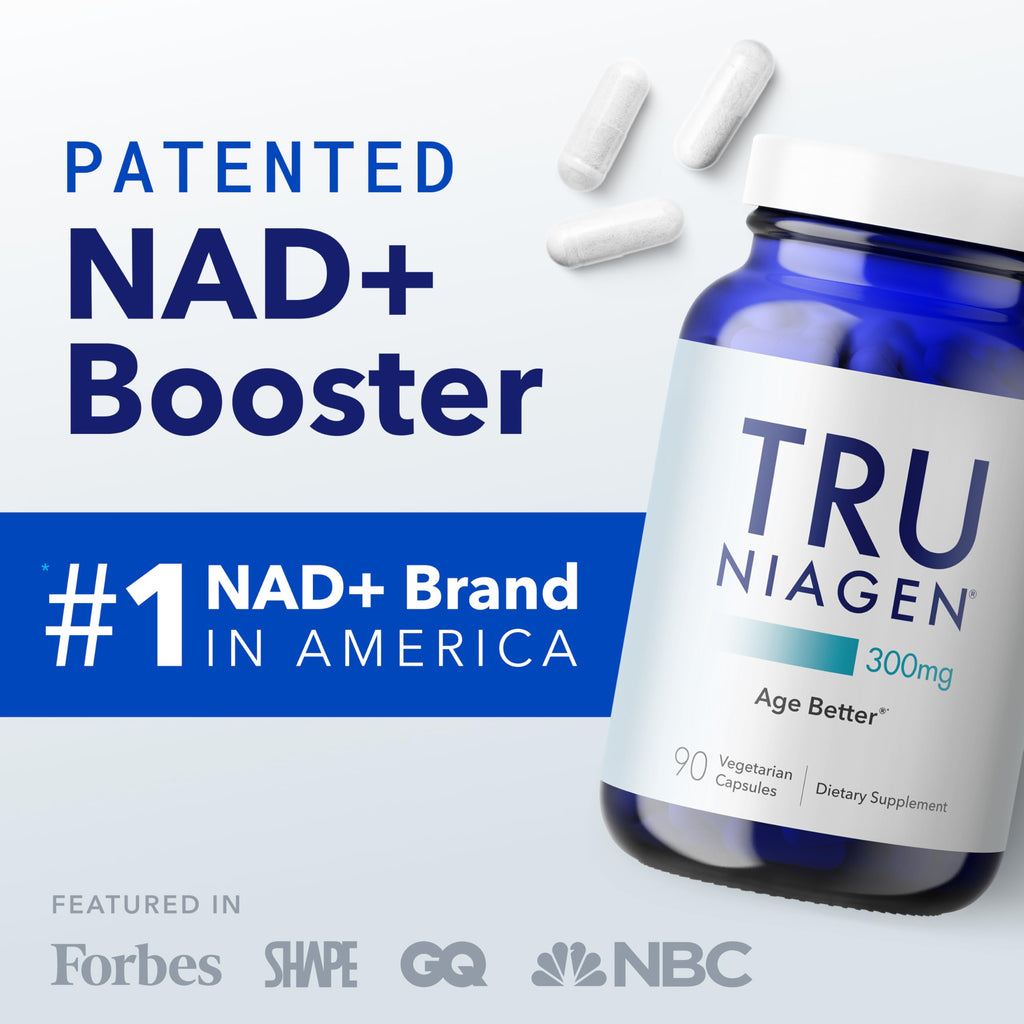 TRU NIAGEN NAD+ Supplement with Niagen 300mg – Cellular Energy Support – 30 Servings