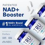 TRU NIAGEN NAD+ Supplement with Niagen 300mg – Cellular Energy Support – 30 Servings (3 Bottles)