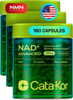 Cata-Kor Liposomal NAD+ Supplement with Resveratrol – NMN Supplement Alternative - Advanced NAD Resveratrol