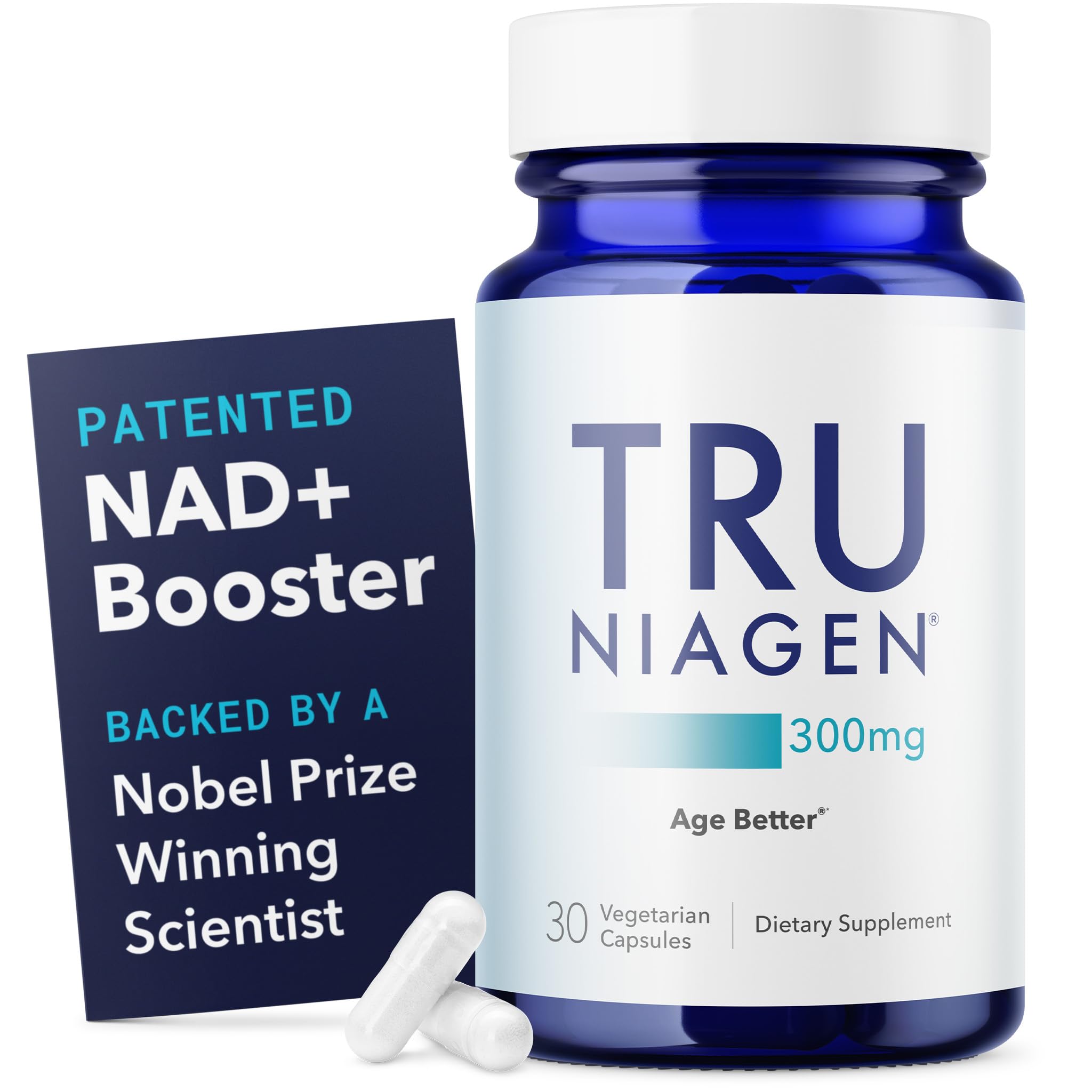 TRU NIAGEN NAD+ Supplement with Niagen 300mg – Cellular Energy Support – 30 Servings