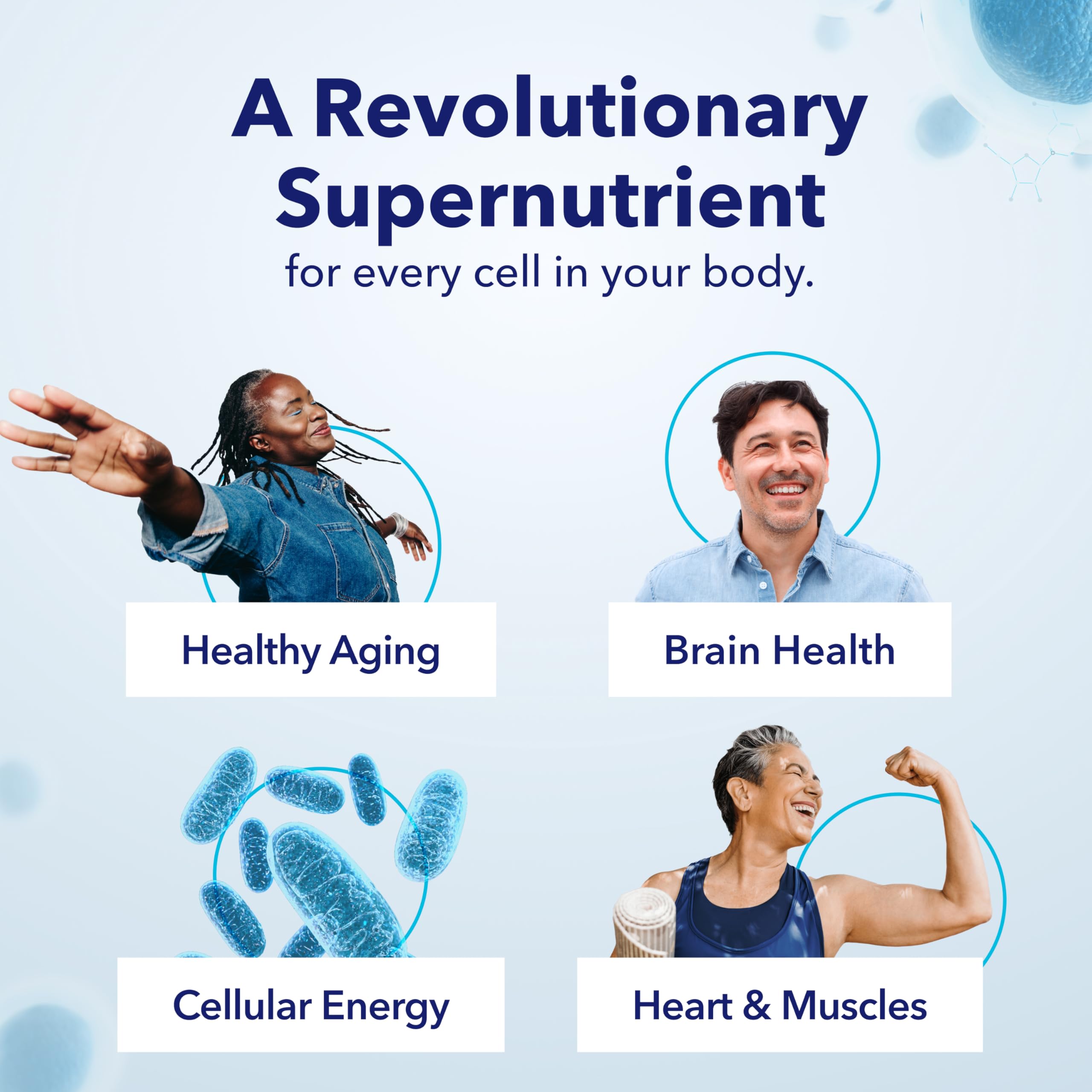 TRU NIAGEN NAD+ Supplement with Niagen 300mg – Cellular Energy Support – 30 Servings